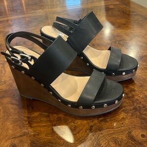 Bleecker & Bond black sandals.
